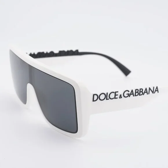 Dolce & Gabbana DG6204 331287 Sunglasses White Shield Frame  display picture 1
